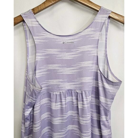 Columbia Omni Wick Purple Scoop Neck Active Athletic Tank Top Size Medium - Picture 5 of 8